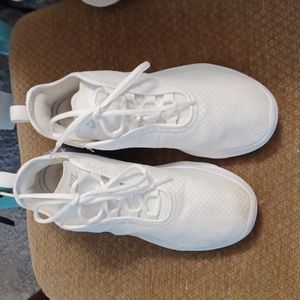 Nike white athletic shoes